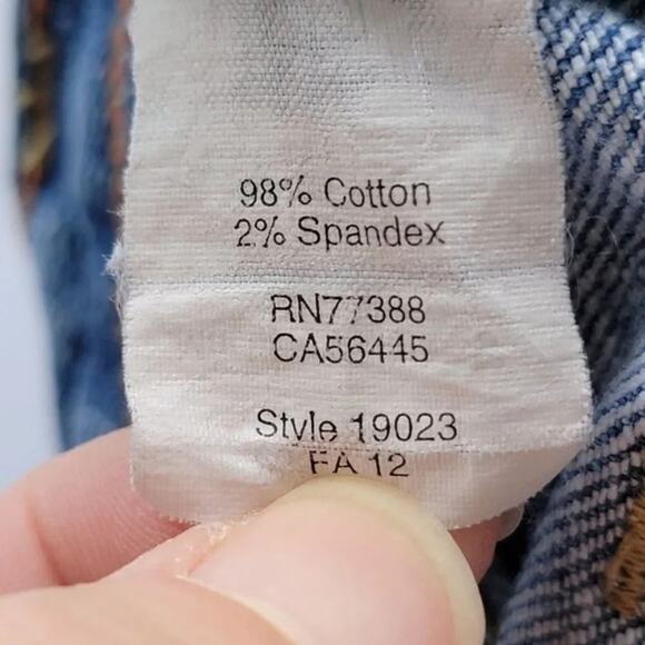 J Crew Matchstick Stretch Straight Leg Jeans Blue Women Size 27S Raw Hem - Picture 9 of 9